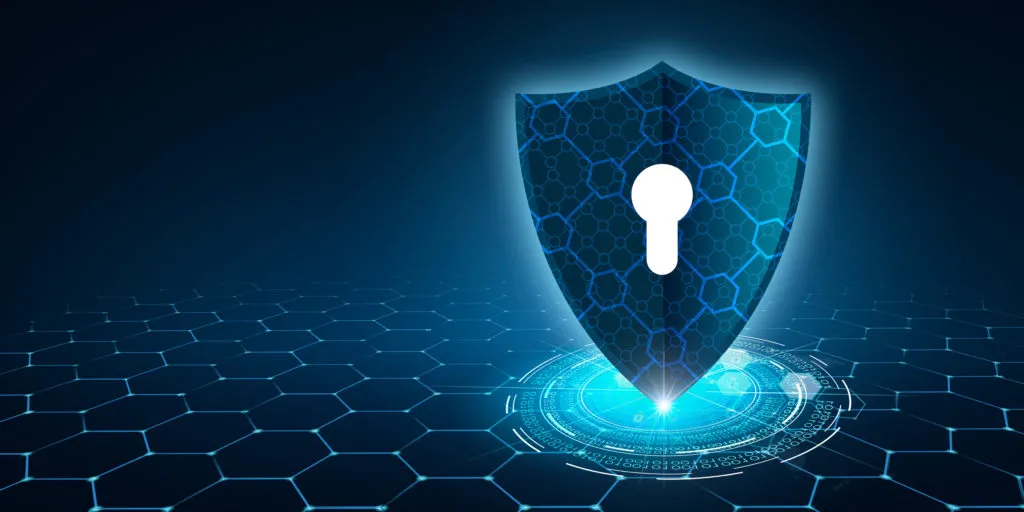 Security shield illustration representing account and payment protection